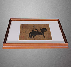 石嘴山书画装裱配框服务案例